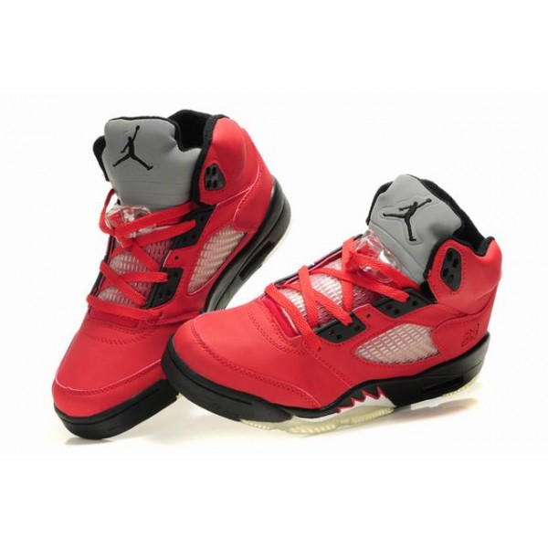 basket rouge garcon jordan
