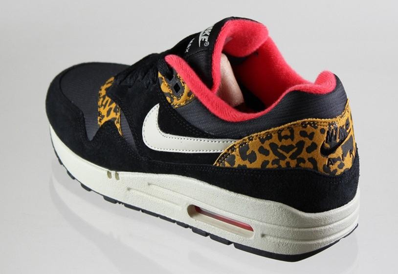 nike air max 1 leopard black