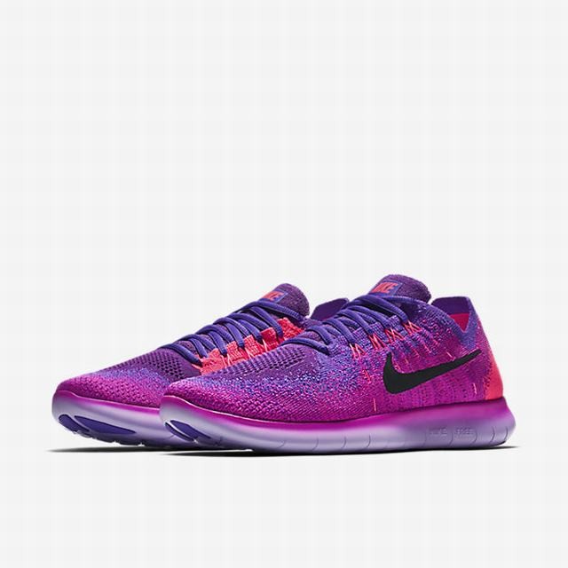 nike free rn flyknit femme violet